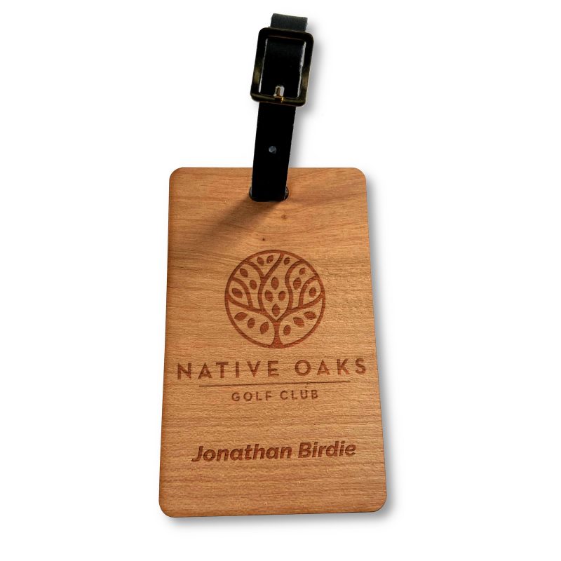 Custom Wooden Engraved Bag Tag (JEROME) - 2