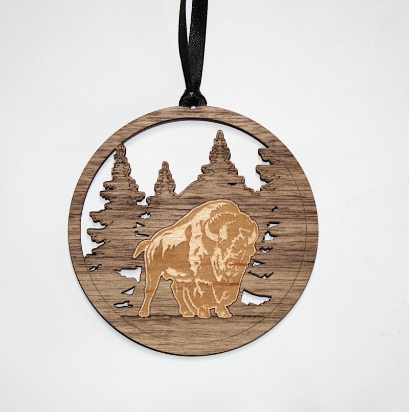 Custom Wooden Pendant Ornament (KOOTENAI) - 4