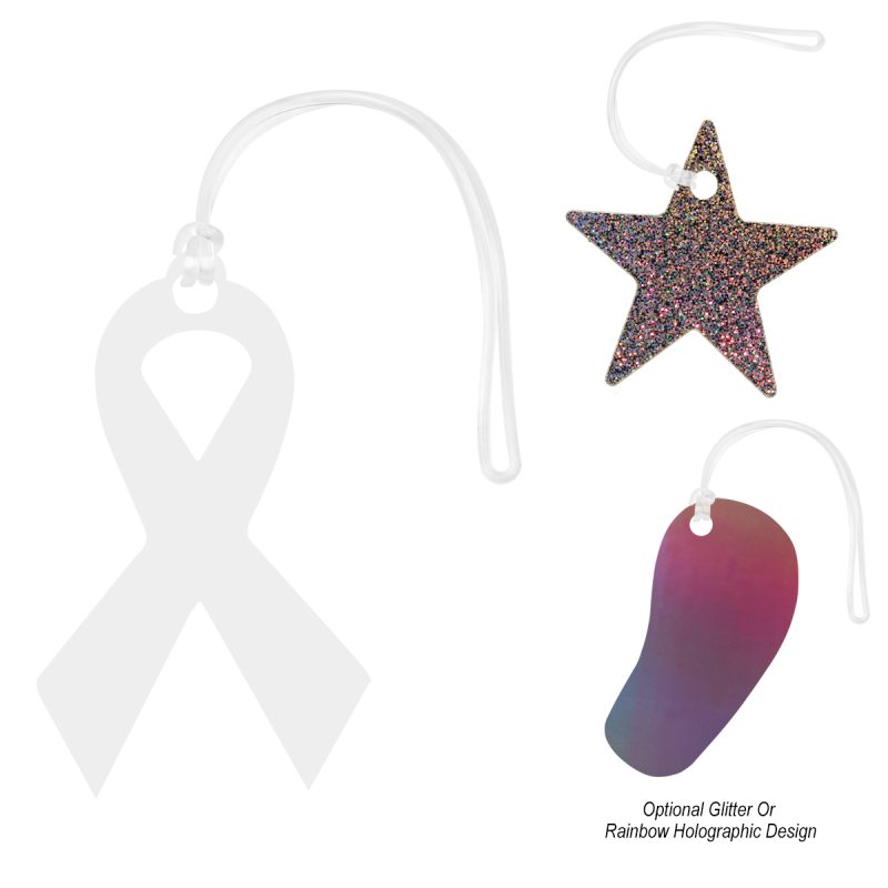Custom Acrylic Bag Tag - Custom Shapes 9" - 1