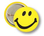 Custom 1" Round Smile Face Stock Buttons