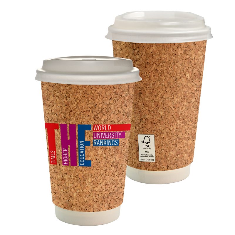16-oz-Full-Color-Cork-Pattern-Paper-Cup-With-Lid-CPP-6907 Custom 16 oz. Full Color Cork Pattern Paper Cup With Lid