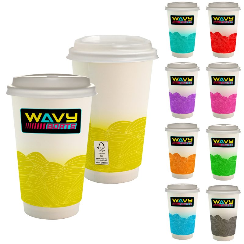 16-oz-Full-Color-Turbulent-Waves-Paper-Cup-With-Lid-CPP-6918 Custom 16 oz. Full Color Turbulent Waves Paper Cup With Lid