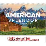 Custom American Splendor Spiral Wall Calendar - 1