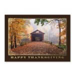 Custom Autumn Pathway Holiday Card