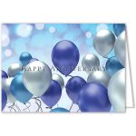 Custom Balloon Anniversary Card