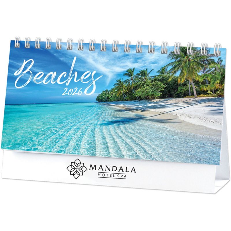 Custom Beaches Desk Calendar