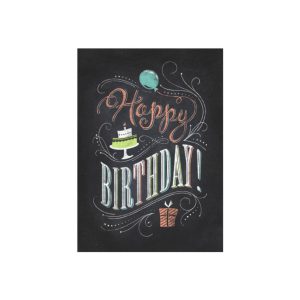 Custom Birthday Chalk Greeting Card