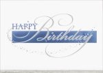 Custom Blue & Silver Foil Birthday