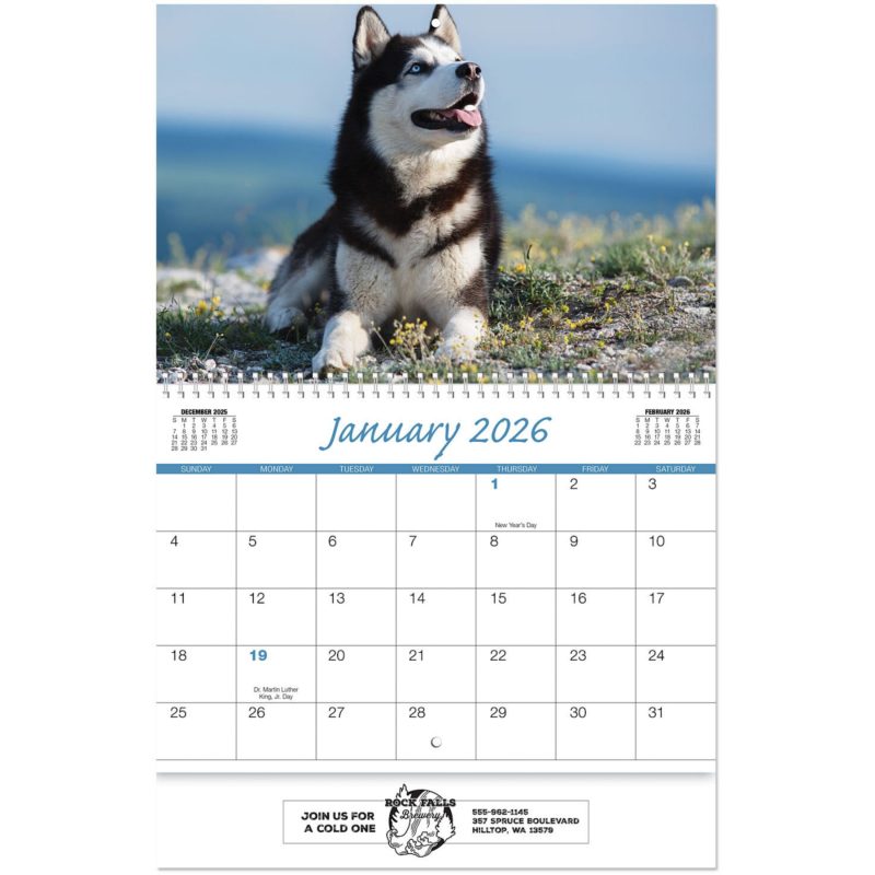 Custom Canine Companions Wall Cal Spiral - 2
