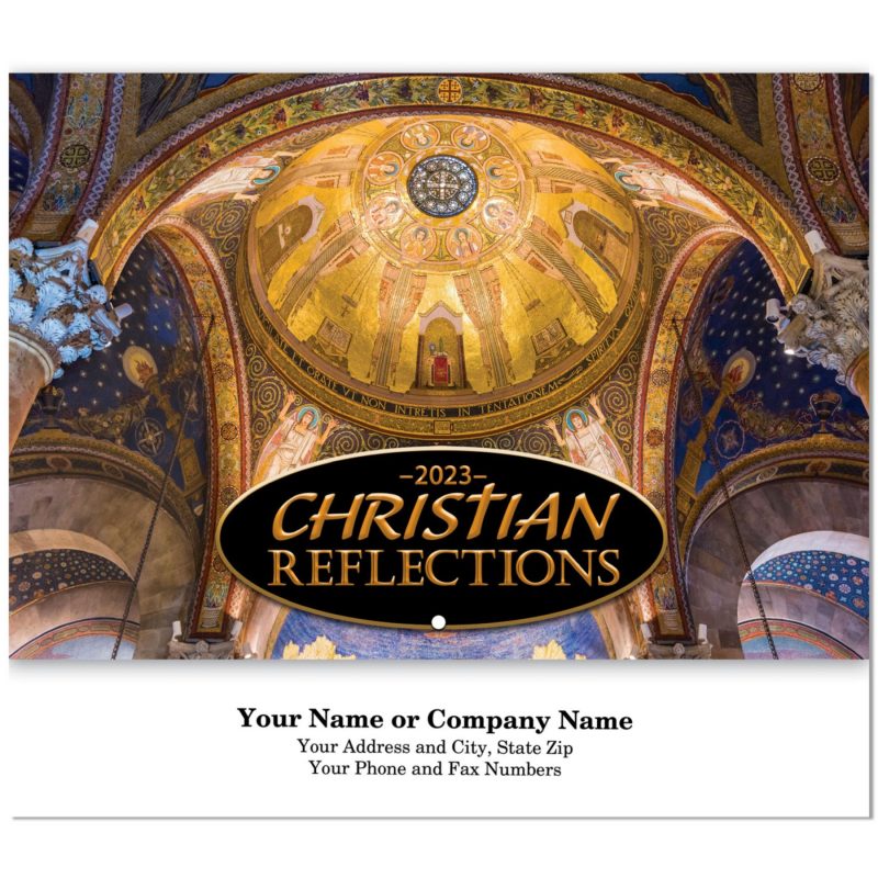 Custom Christian Reflections Stapled Wall Calendar - 1