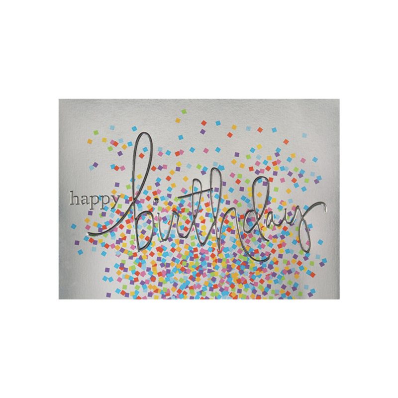 Colorful-Confetti-Birthday-Card-DG501 Custom Colorful Confetti Birthday Card