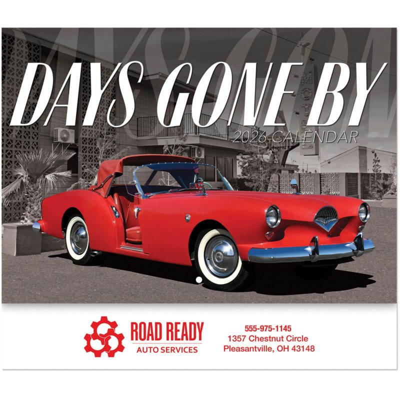 Custom Days Gone By Stapled Wall Calendar - 1