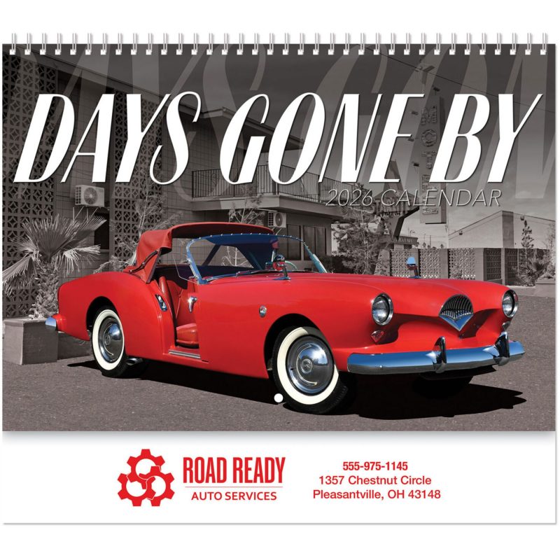 Custom Days Gone By Wall Calendar Spiral - 1