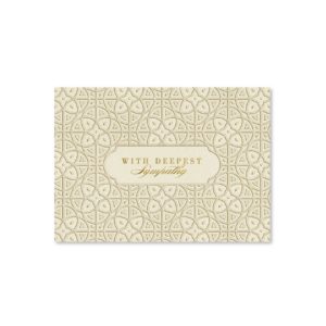 Custom Deepest Sympathy Greeting Card