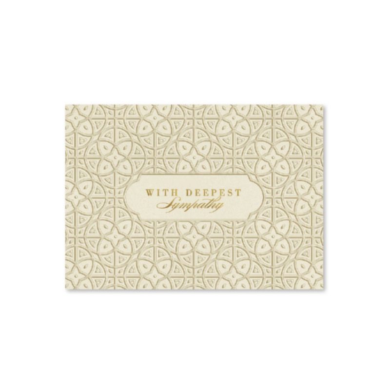 Custom Deepest Sympathy Greeting Card