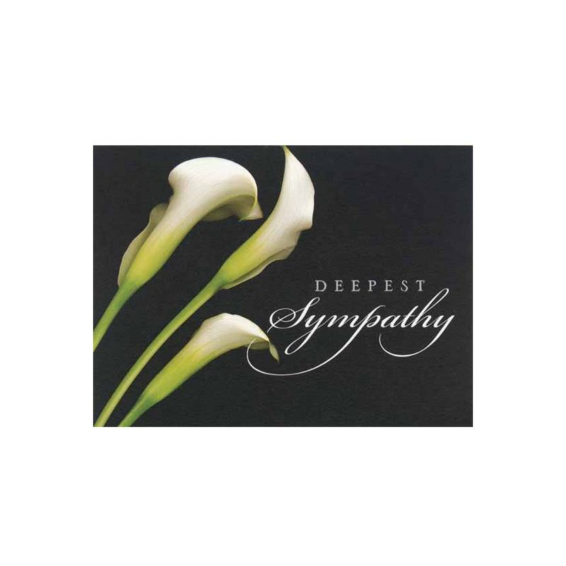 Floral-Sympathy-Card-DG450 Custom Floral Sympathy Card