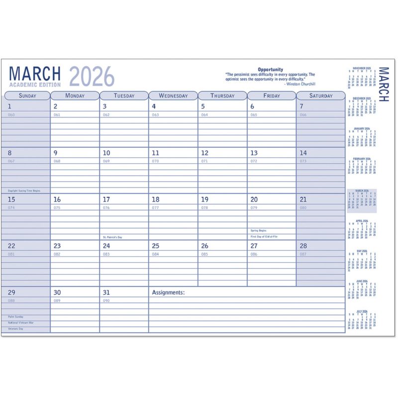 Custom Full Color 7x10 Academic Monthly Planner - 2