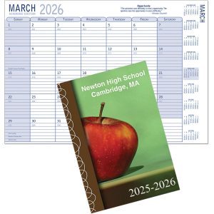 Custom Full Color 7x10 Academic Monthly Planner