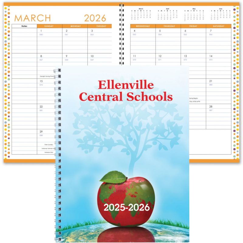 Custom Full Color Academic 7x10 Planner Colored Insert