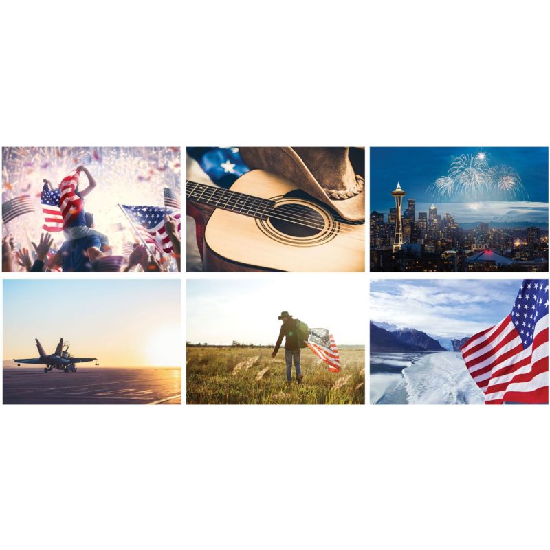 Custom Full Color American Glory Spiral Wall Calendar - 4