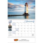Custom Full Color Lighthouses Spiral Wall Calendar - 2