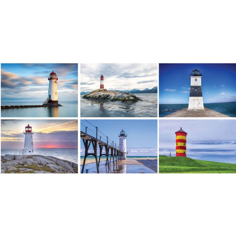 Custom Full Color Lighthouses Spiral Wall Calendar - 3