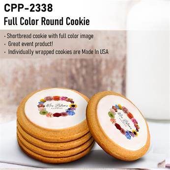 Custom Full Color Round Cookie - 2