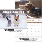 Custom Furry Friends Wall Calendar Spiral