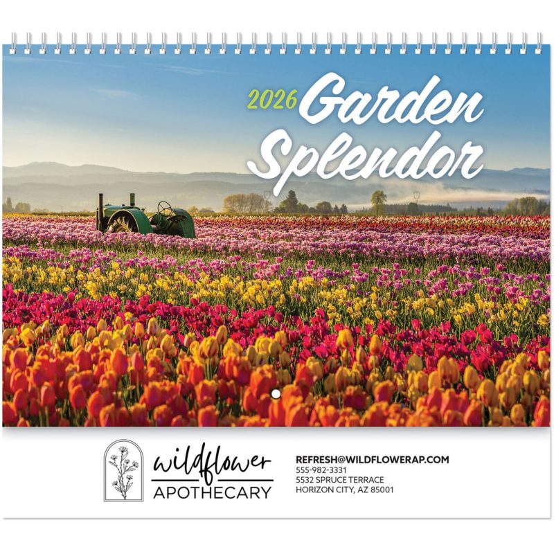 Custom Garden Splendor Wall Cal Spiral - 1