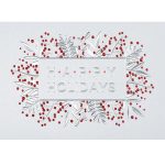 Custom Leaves & Berries Holiday Card