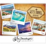 Custom Let's Travel! Wall Cal Spiral - 1