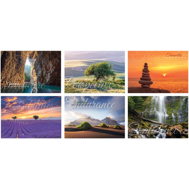 Custom Luxe Gallery Motivations Spiral Wall Calendar - 3
