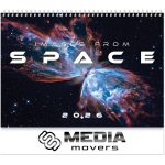 Custom Luxe Images From Space Spiral Wall Calendar - 1