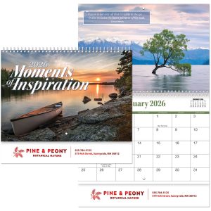 Custom Moments Of Inspiration Spiral Wall Calendar