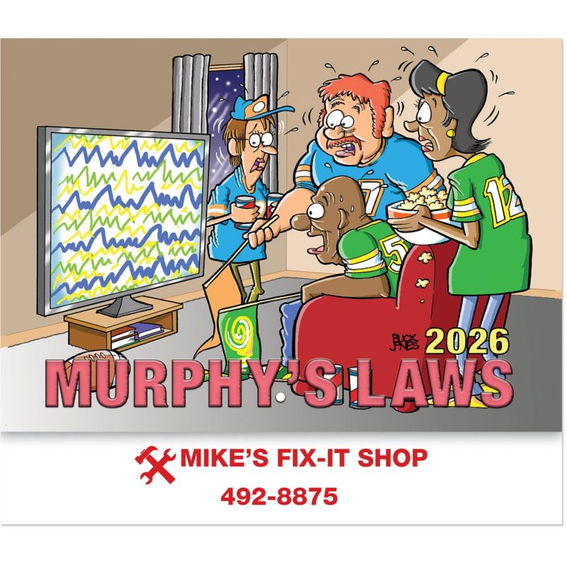 Custom Murphy's Laws Stapled Wall Calendar - 1