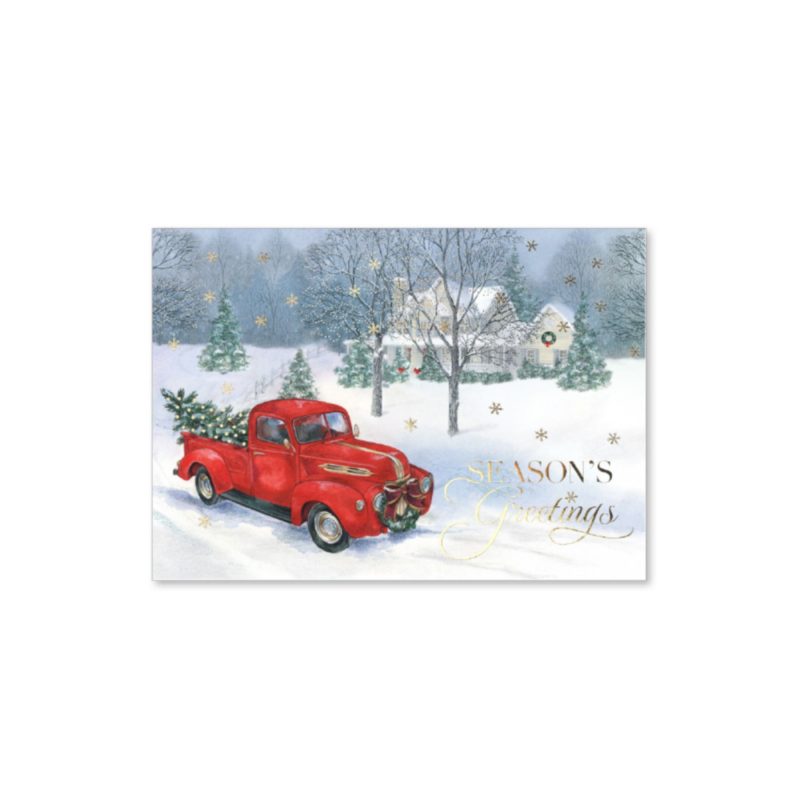 Old-Fashioned-Christmas-Card-DG1713 Custom Old Fashioned Christmas Card
