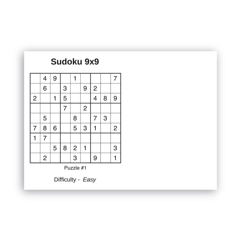 Custom Post-it Custom Printed Coloring Pad - 25 Sheets - 1