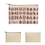 Custom Recycled Canvas Zippered Pouch