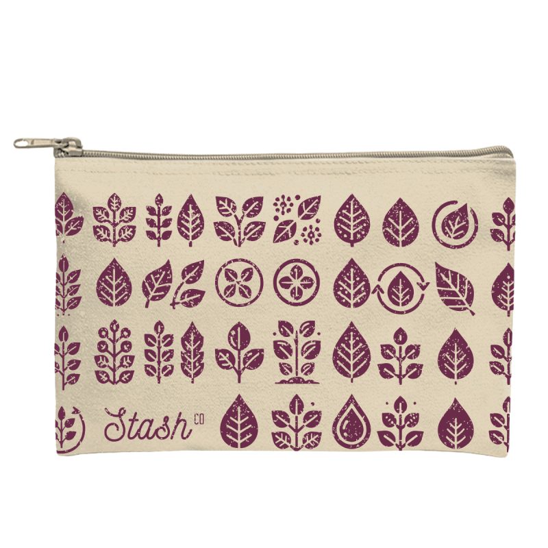 Custom Recycled Canvas Zippered Pouch - 2