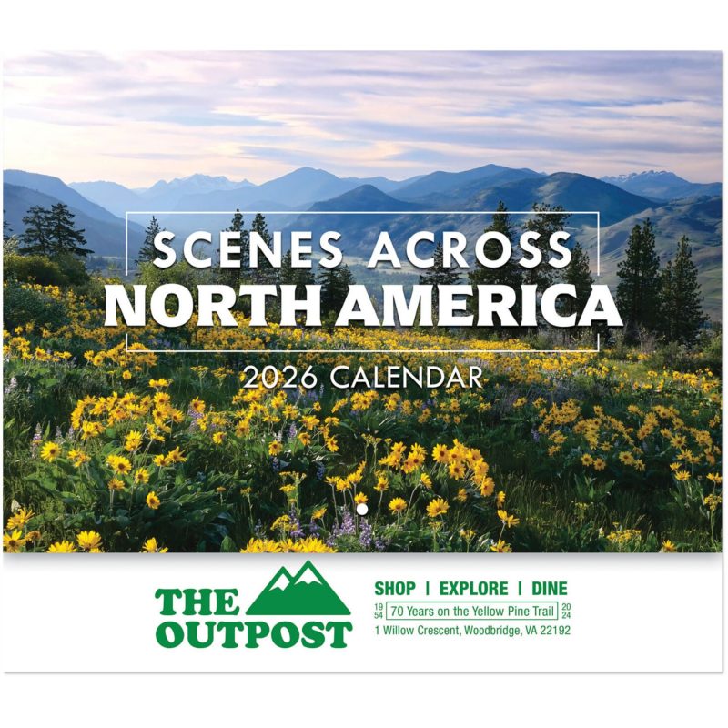Custom Scenes Across America Stapled Wall Calendar - 1