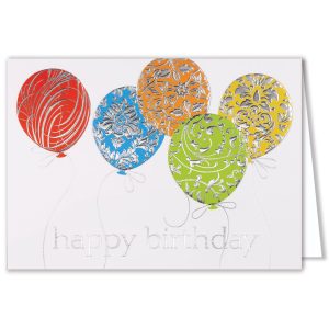 Custom Silver Embossed Balloons