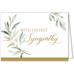 Custom Sympathy Greenery Card