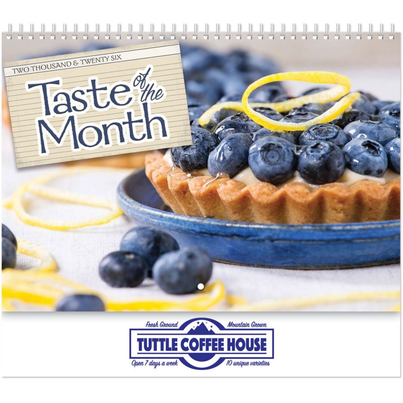 Custom Taste Of Month Wall Calendar Spiral - 1