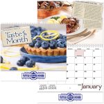 Custom Taste Of Month Wall Calendar Spiral