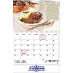 Custom Taste Of Month Wall Calendar Spiral - 2
