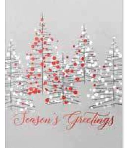 Custom Twinkling Trees Greeting Card
