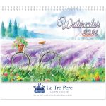 Custom Water Color Spiral Wall Calendar - 1