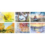 Custom Water Color Spiral Wall Calendar - 4