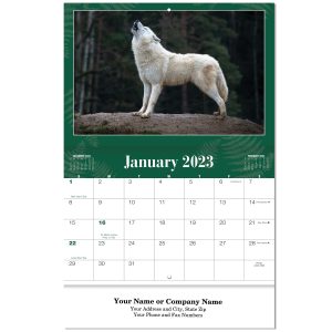 Custom Wildlife Stapled Wall Calendar
