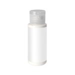Custom 2 oz. SPF 30 Sunscreen in Clear Cylinder Bottle with Clear Flip Top - 1